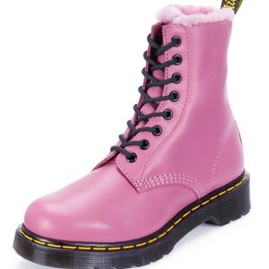 Dr. Martens AirWair 1460 SERENA Pink Fur Lined Winter Boots